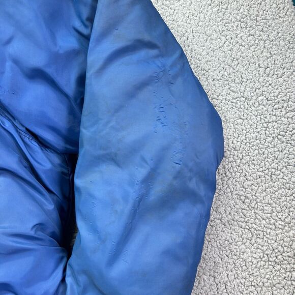 VTG Frostline Kit Jacket Womens Large Blue Belted Down Puffer Insulated Full Zip - Picture 7 of 14